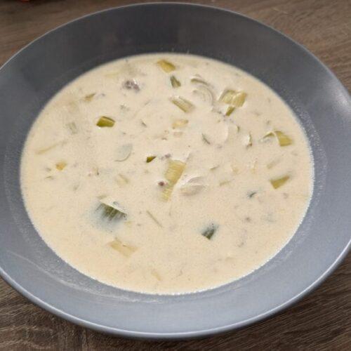 Käse-Lauch-Suppe