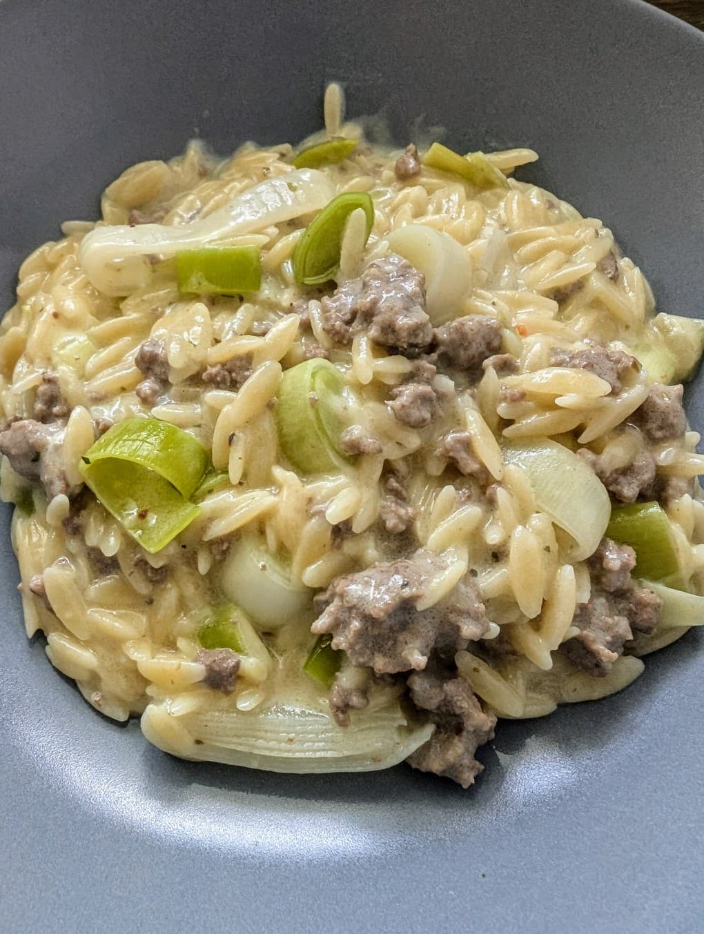 Hackfleisch-Lauch mit Kritharaki – OnePot Pasta